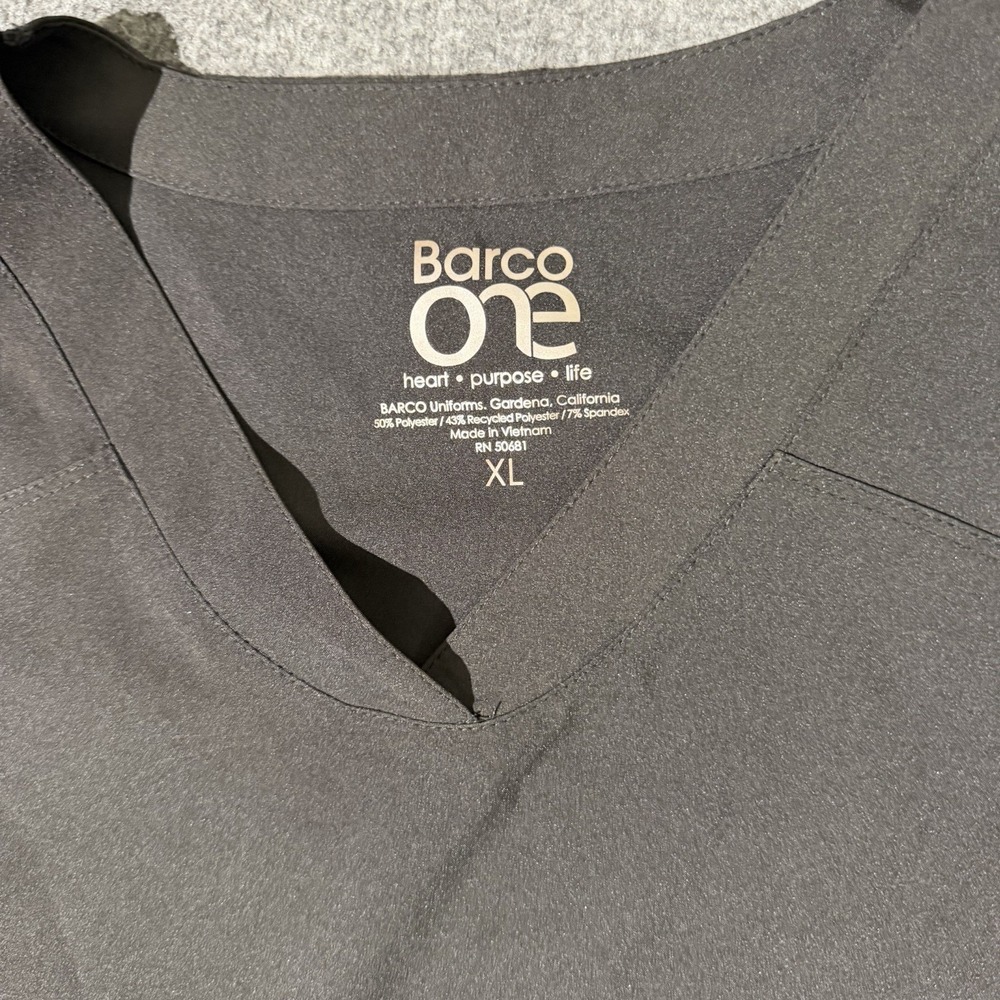 NWT Barco One Women's Pulse Scrub Top V-neck style model 5106, XL, pockets Nurse - Picture 2 of 11